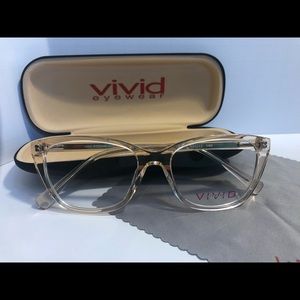 Vivid Eyeglass 886 Color Light Brown Eyesize 53